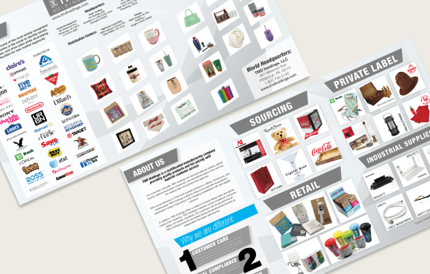 I designed catalogs and brochures for our products and capabilities.