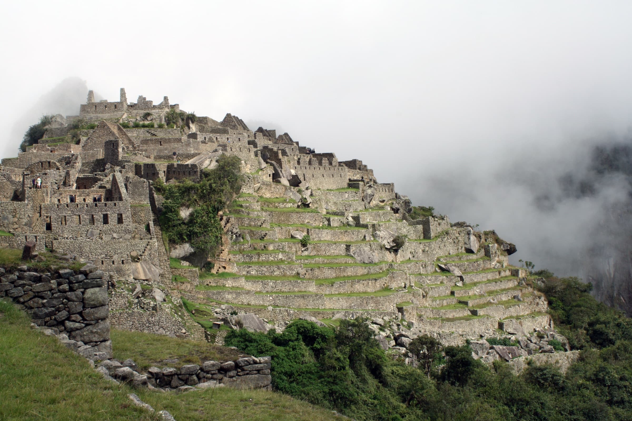 Terraced stone ruins of Machu Picchu